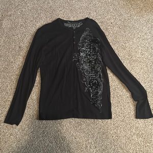 Express black long sleeve top